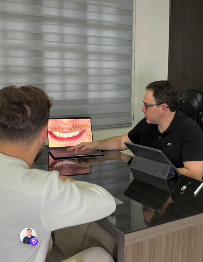 Consulta e planejamento com paciente